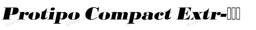 Protipo Compact Extr字体转换